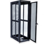 Шафа серверна CMS 33U 610 х 865 UA-MGSE3368MPB посилена з перфорованими дверима для мережевого обладнання - Зображення 4