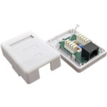 Розетка Kingda 1хRJ45 UTP біла - Зображення 2