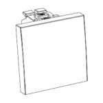 Перемикач односторонній OBO Bettermann 10 A 250 В 45 x 44 мм білий - Зображення 2