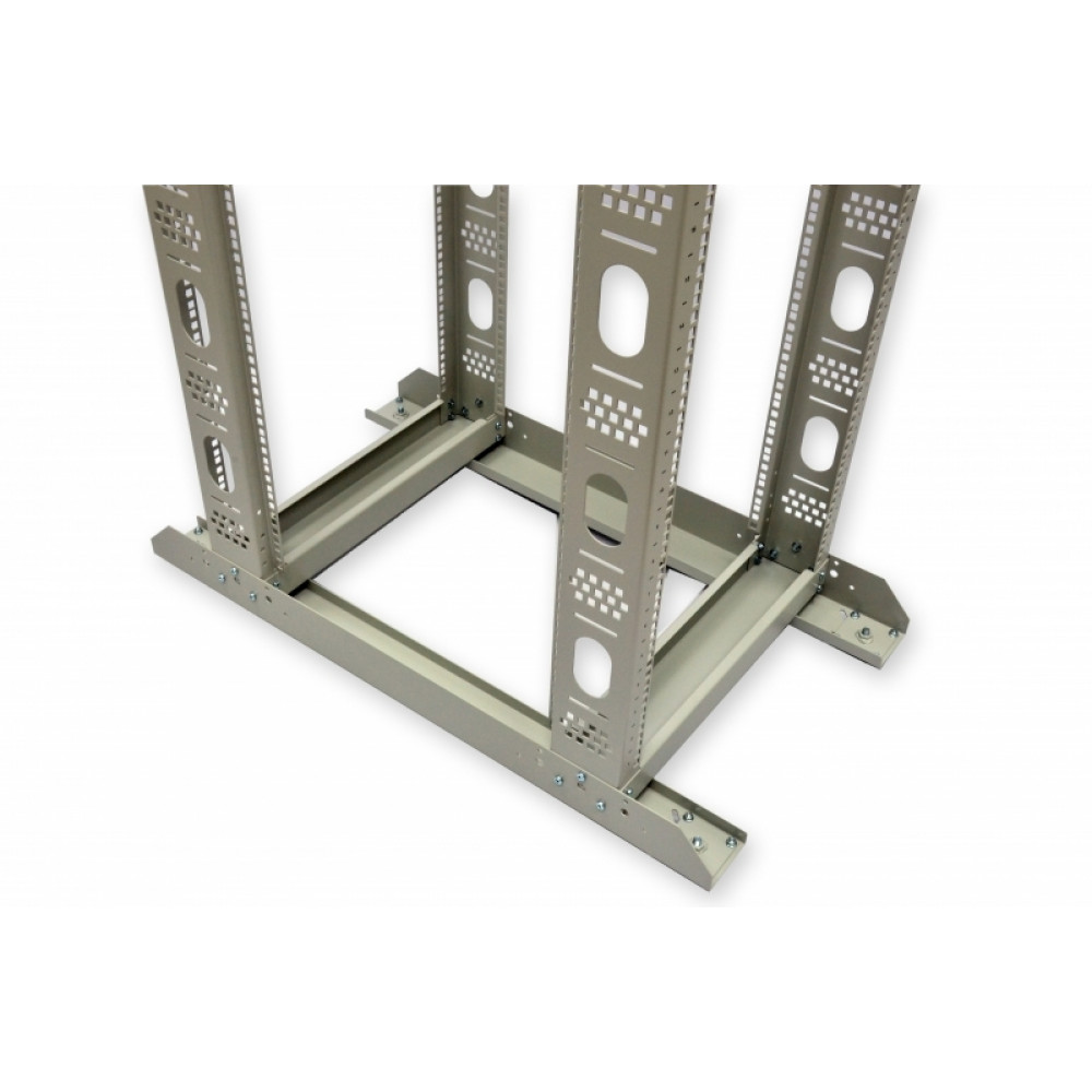 Стійка подвійна CMS UA-OF42-D-GR 42U сіра (без ніг) - Зображення 2
