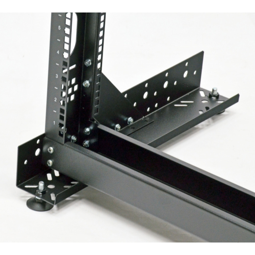 Стійка однорамна CMS UA-OF24-S-BK 24U чорна (без ніг) - Зображення 3