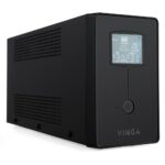 Джерело безперебійного живлення Vinga VPC-600MU 600ВА / 360 Вт з LCD-дисплеєм з USB у металевому корпусі - Зображення 2