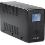 Джерело безперебійного живлення Vinga VPC-1200MU 1200ВА / 720 Вт з LCD-дисплеєм з USB у металевому корпусі - Зображення 2