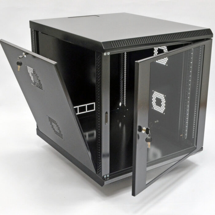 Шафа серверна CMS 12U 600 х 700 х 640 UA-MGSWA127B для мережевого обладнання - Зображення 2