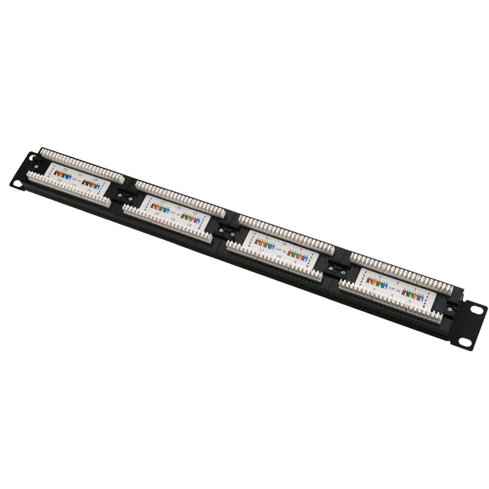 Патч-панель Hypernet 24-порти UTP кат. 5Е 19" PP-KUTP24-NM - Зображення 2