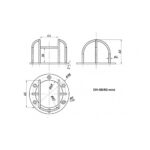 Захисний антивандальний кожух DH-68/60w-mini для купольних камер - Зображення 2