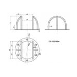 Захисний антивандальний кожух DS-102/66b для купольних камер - Зображення 2
