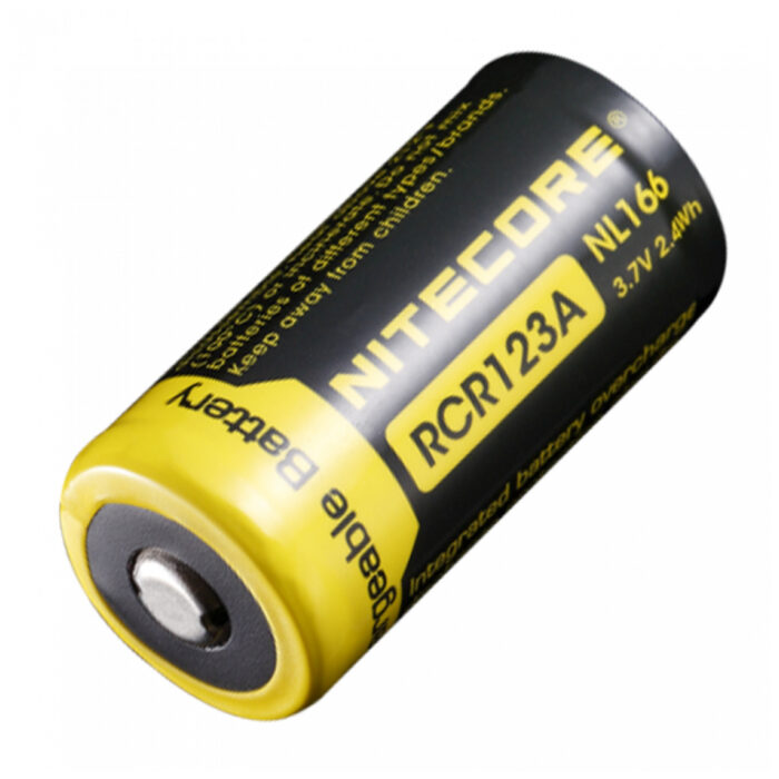 Акумулятор літієвий Li-Ion CR123A Nitecore NL166 3.7V (650mAh)