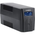 Джерело безперебійного живлення Vinga VPC-800P 800ВА / 480 Вт з LCD-дисплеєм у пластиковому корпусі - Зображення 3