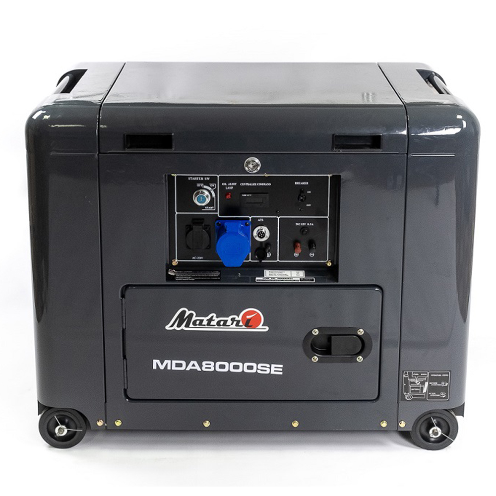 Дизельний генератор MATARI MDA8000SE максимальна потужність 6 кВт Дизельний генератор MATARI MDA8000SE максимальна потужність 6 кВт