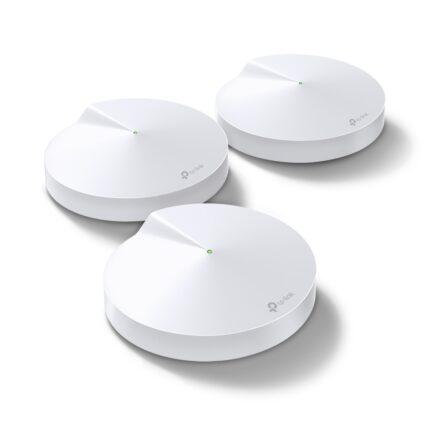 Домашня Mesh Wi-Fi система TP-LINK DECO M9 plus 3PK AC2200 2xGE LAN/WAN 1xUSB 2.0 MU-MIMO Zigbee 3-band (DECO-M9-PLUS-3-PACK)