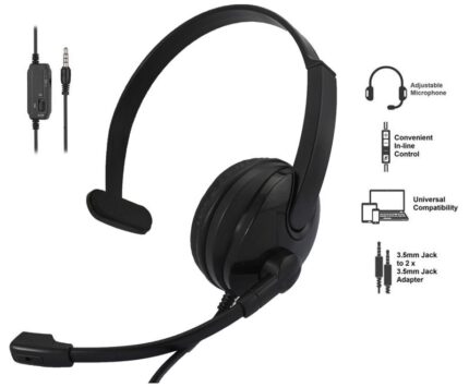 Гарнітура 2E CH12 Mono On-Ear 3.5mm / 2*3.5mm