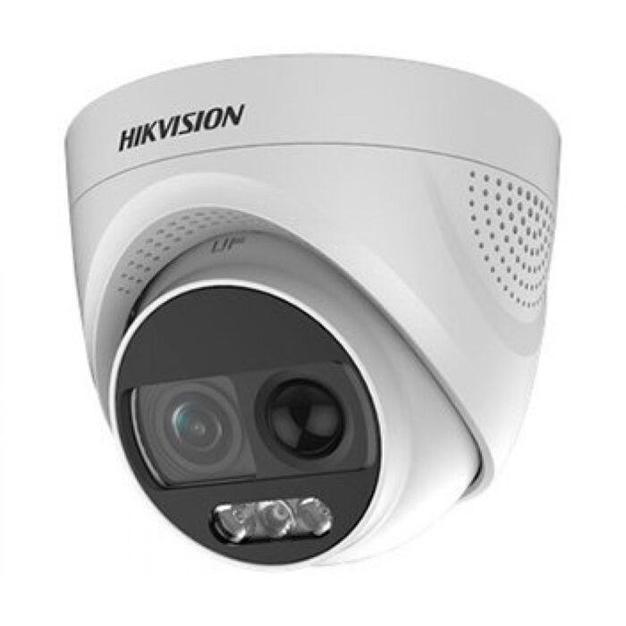 HD-TVI відеокамера 2 Мп Hikvision DS-2CE72DFT-PIRXOF 2.8mm ColorVu з PIR датчиком і сиреною для системи відеоспостереження