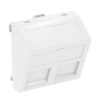 Інформаційна панель кутова OBO Bettermann 45 х 45 мм 2 RJ45 пуста біла