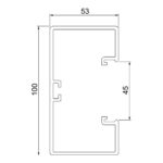 Кабельнй канал OBO Bettermann 100x53 мм Rapid 45 / ПВХ 6113000 - Зображення 2