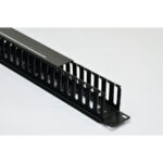 Кабельний організатор CMS 1U з кришкою, чорний - Зображення 5