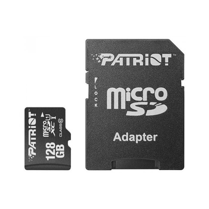 Карта пам`ятi  MicroSDXC 128GB UHS-I Class 10 Patriot LX + SD-adapter (PSF128GMCSDXC10)