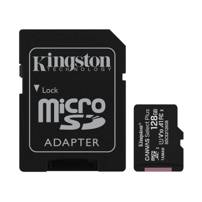 Карта пам&apos;яті microSDXC Kingston 128GB Canvas Select Plus Class 10 UHS-I + SD-адаптер (SDCS2/128GB)