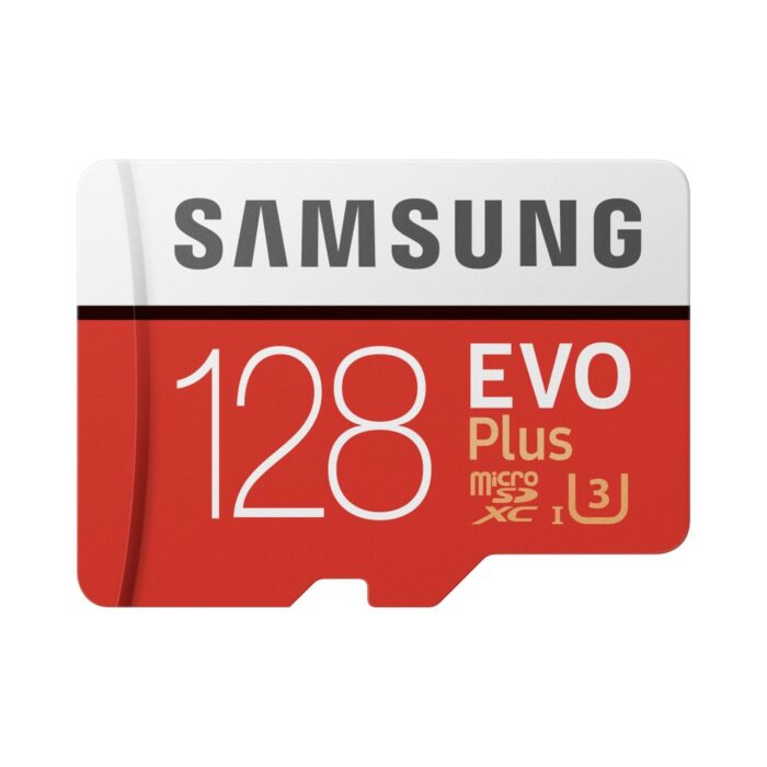 Карта пам&apos;яті Samsung 128GB microSDXC C10 UHS-I U3 R100/W60MB/s Evo Plus V2 + SD адаптер (MB-MC128HA/RU)