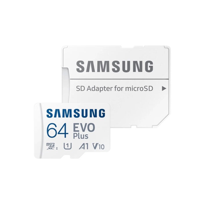 Карта пам&apos;яті Samsung Evo Plus microSDXC 64GB UHS-I U1 V10 A1 + SD адаптер (MB-MC64KA/EU)