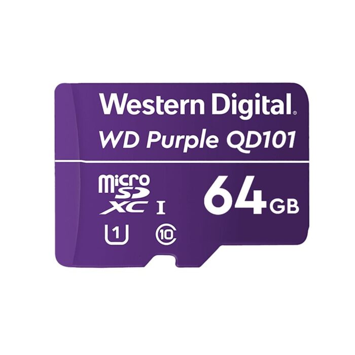 Картка пам&apos;яті Western Digital MICRO SDXC 64GB UHS-I WDD064G1P0C WDC спеціалізована для відеоспостереження