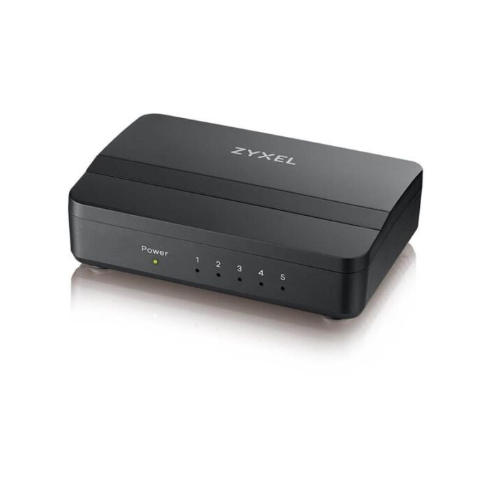 Комутатор на 5 портів ZyXEL GS-105S v2 (GS-105SV2-EU0101F) в пластиковому корпусі