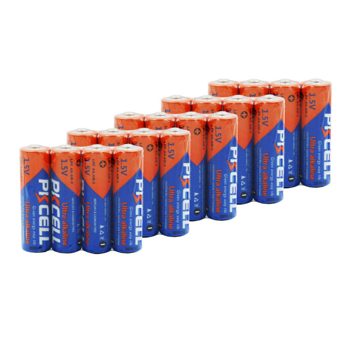 Комплект з 20 батарейок PKCELL Ultra Alkaline AA LR6 1.5V по 4шт./плівка