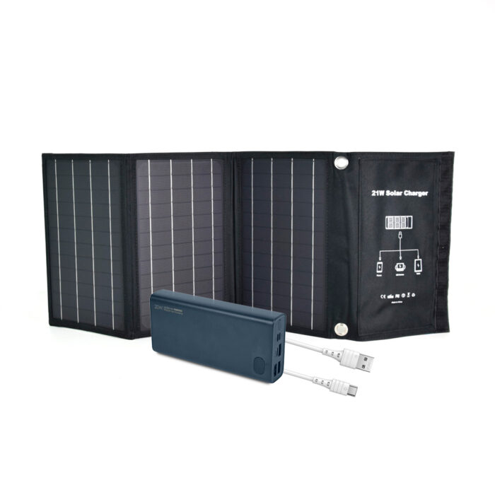 Комплект: сонячна панель 21W Solar Charge