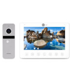 Комплект відеодомофона Neolight NeoKIT HD+ WF Silver: відеодомофон 7" з Wi-Fi з детектором руху і 2 Мп відеопанель