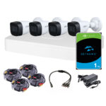 Комплект відеоспостереження для вулиці 4 Мп: відеореєстратор XVR5104C-I3