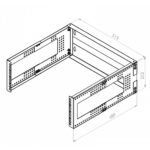 Кронштейн настінний CMS CMS-WB4U-480V-BK 4U чорний - Зображення 3