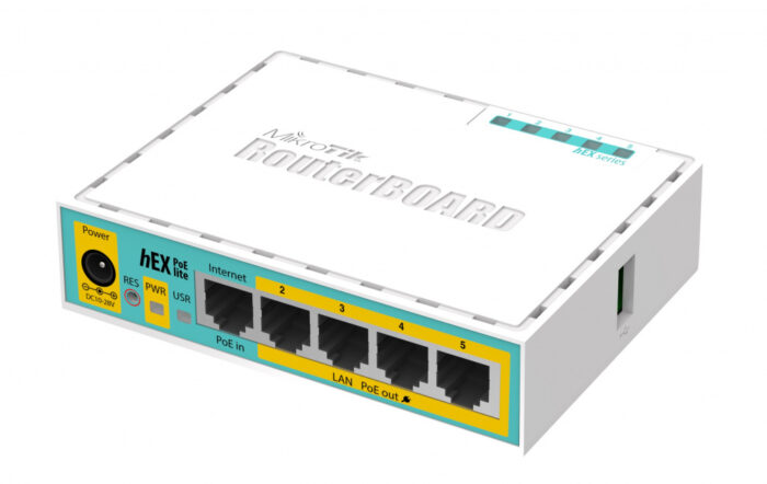 Маршрутизатор MikroTik hEX PoE lite 5xFE/PoE