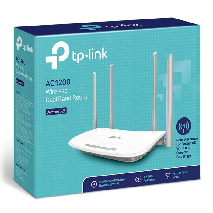 Маршрутизатор TP-Link Archer A5 АС 1200 дводіапазонний - Зображення 4