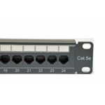 Патч-панель CMS 19" 24хRJ-45 UTP, кат. 5e з організатором кабелю - Зображення 4