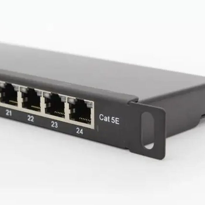 Патч-панель Hypernet 24 порти FTP 0.5U кат. 6е 19" PP-KFSTP6-24-05U - Зображення 2