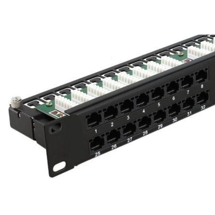 Патч-панель Hypernet 48 портів UTP кат.5е 19" PP-KUTP48-1U з утримувачем кабелю - Зображення 3