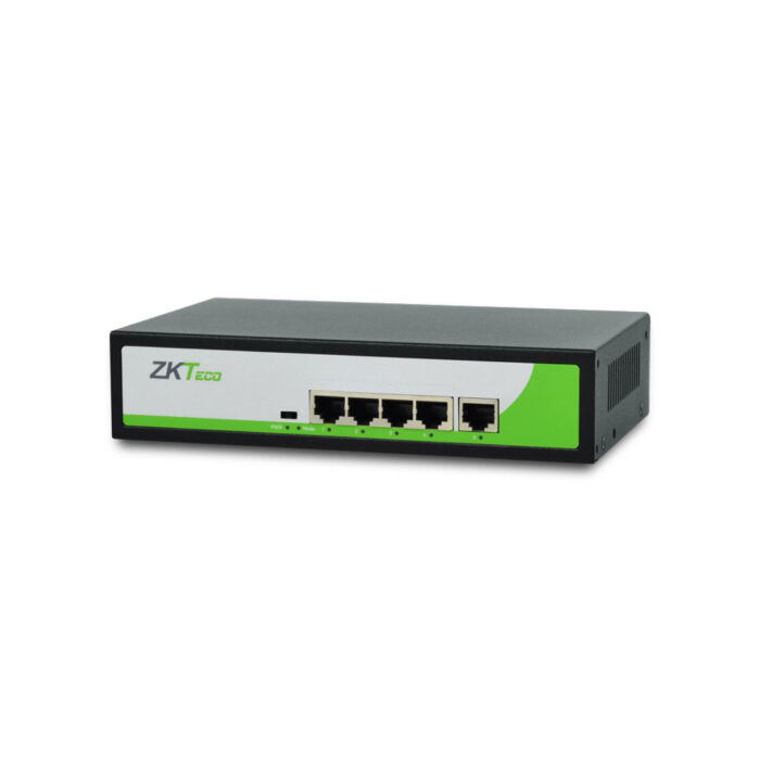 PoE-комутатор ZKTeco ZK-PoE41N-55W з 4 портами PoE