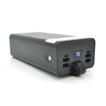 Портативна мобільна батарея Powerbank PW-41 50000 мА·год Black Blister з ліхтариком