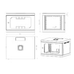 Шафа настінна CSV Wallmount Lite 9U-450 (перф) - Зображення 6