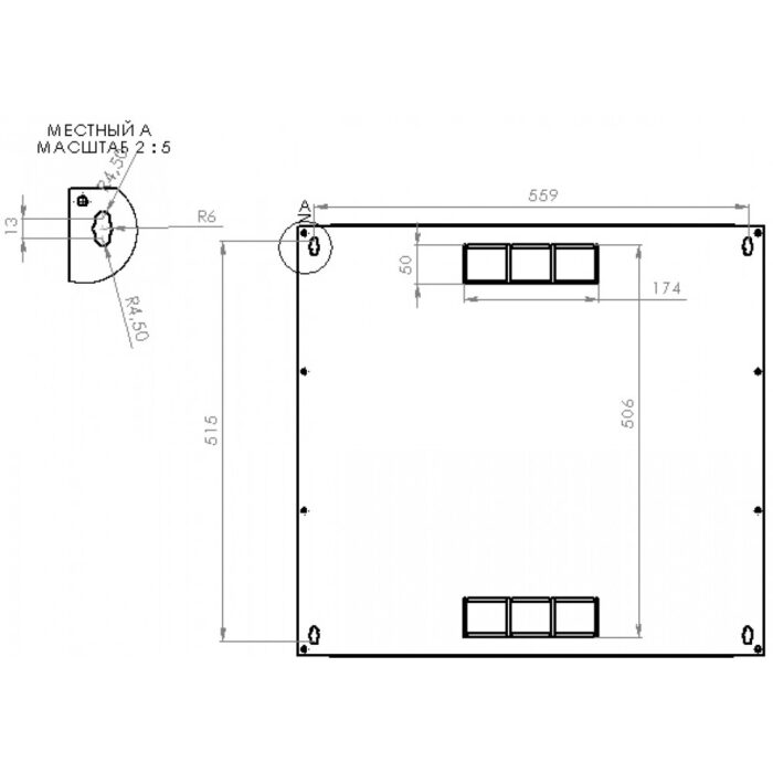 Шафа серверна CMS 12U 600 х 350 х 640 UA-MGSWA1235B для мережевого обладнання - Зображення 7