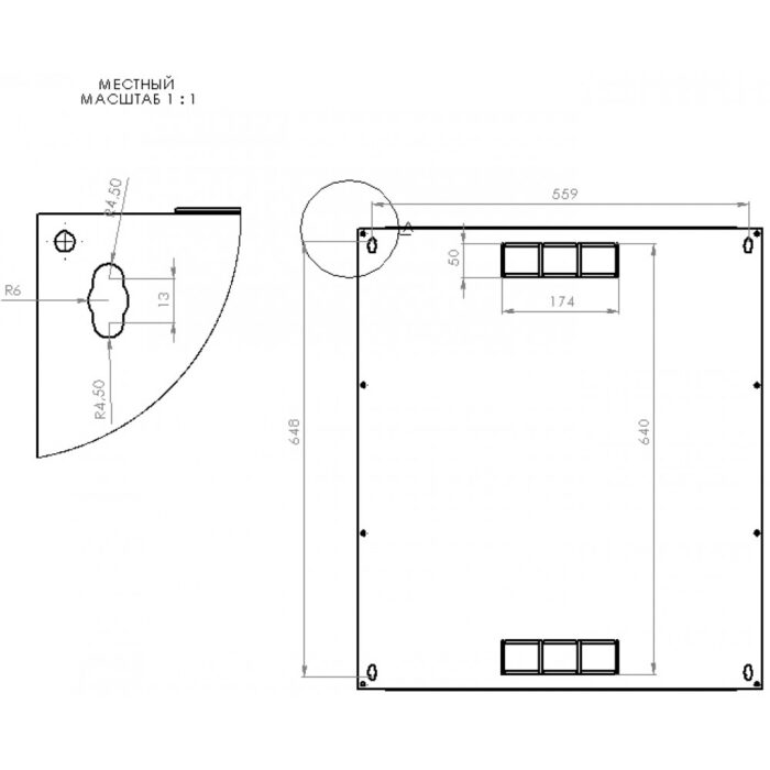 Шафа серверна CMS 15U 600 x 500 x 773 UA-MGSWL155B для мережевого обладнання - Зображення 8