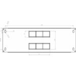 Шафа серверна CMS 4U 600 x 350 x 284 UA-MGSWL435G для мережевого обладнання - Зображення 6