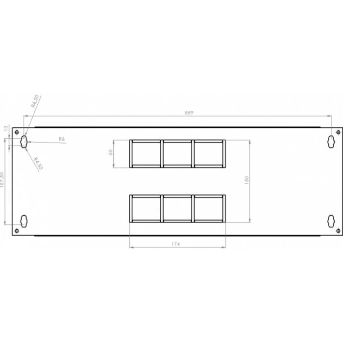 Шафа серверна CMS 4U 600 x 350 x 284 UA-MGSWL435G для мережевого обладнання - Зображення 6