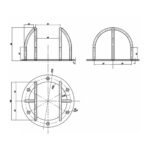 Захисний антивандальний кожух TT-102/88w для купольних камер - Зображення 2