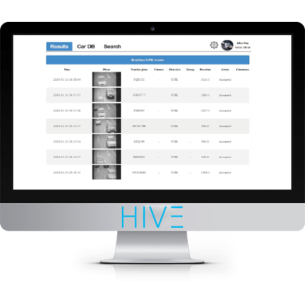 Програмний застосунок NUMBEROK EDGE LPR APP Hive для IP-камер Uniview для контролю і керування доступом автотранспорту