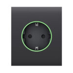 Центральна панель Ajax CenterCover (type F) graphite для вбудованої розетки