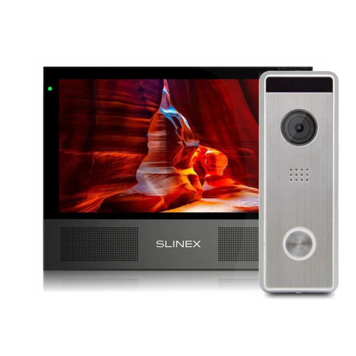 Комплект відеодомофону Slinex Sonik 7 Cloud black + Tantos Triniti HD