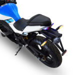 Електроскутер TV6 mid-drive Wuxi Electric 3000W 72V 60Ah white & blue - Зображення 2