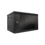 Шафа серверна SteelNet 6U 600 x 350 для мережевого обладнання (скло