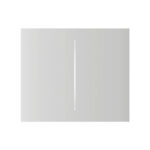 Кнопка Ajax CenterButton (2-gang) vertical white для двоклавішного вимикача